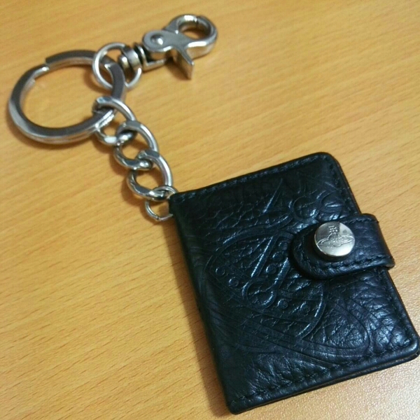 ヴィヴィアン リアルレザー キーリング キーホルダー 写真ケース_1