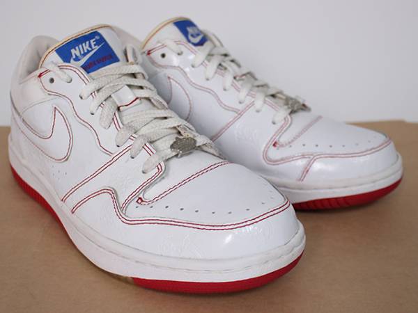 【劣化有】 美中古 28cm NIKE COURT FORCE LOW MIGHTY CROWN 白