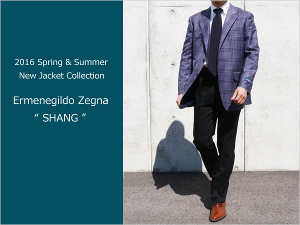 1円～春夏新作エルメネジルドゼニア格子チェック2BジャケットAB5