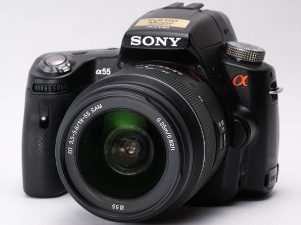 限定1組!] SONY α55 良品 標準18-55mm+望遠300mmダブルズーム! SONY 大