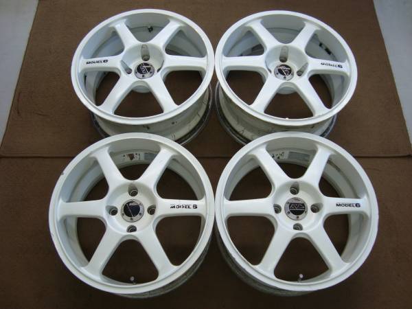 YH AVS MODEL6 17×7J、8J ET35 PCD114.3 4H 4本 ドリ車等に！ ホイール