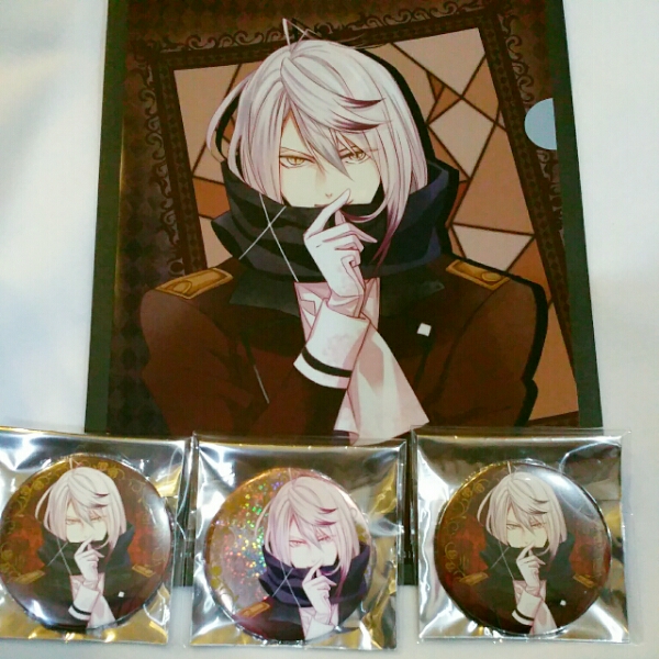 DIABOLIK LOVERS LOSTEDEN缶バッジホロ+ファイル 月浪カルラ