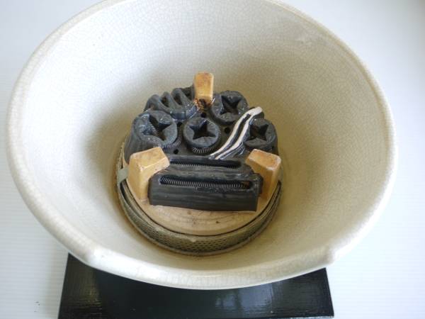 茶道具 風炉型電熱器 野々田製 白さつま 紅鉢型 B型 サイズ 【公式通販】