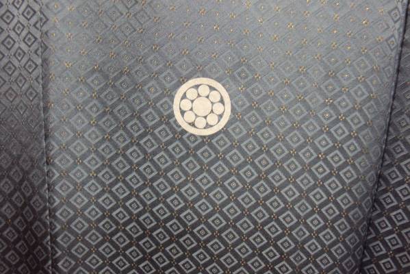 紋つき３点セット（Ｆ－８１４）☆ブルー・美品！！！