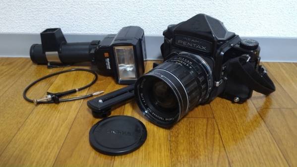 【ジャンク】PENTAX 6x7 SMC-T 75mm F4.5 レンズ フラッシュつき_2