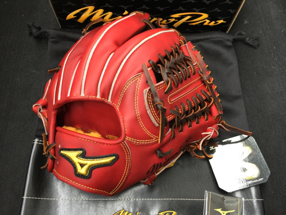 【スクワラン型付け】ミズノプロ 硬式内野用 サイズ９ 逆巻き