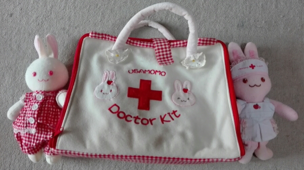 ★うさももドクターキット★うさぎ★お医者さんごっこ★ピンク★_2