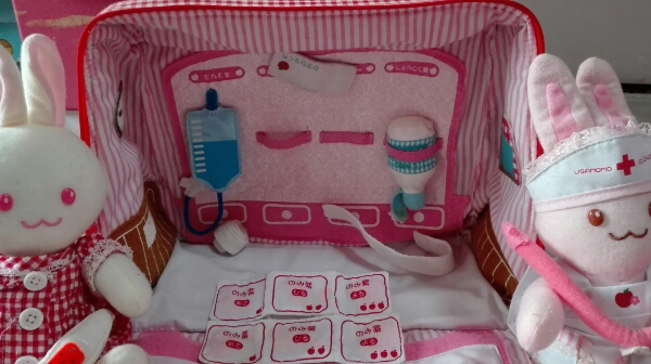 ★うさももドクターキット★うさぎ★お医者さんごっこ★ピンク★_3