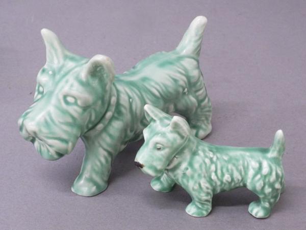 ◆D 12点 シルバック イギリス製 陶器置物 ヨークシャテリア 犬