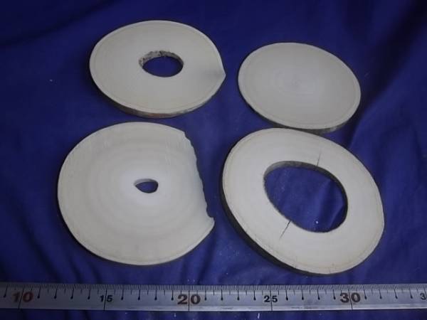 IVORY　本象牙　象牙端材材料工芸　せんべい材342g