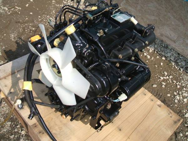 【動画有り】 15馬力 ヤンマー 3TNA68 ディーゼルエンジン 3気筒