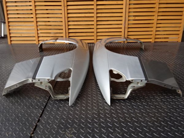 純正 S13 シルビア フロント フェンダー 左右 シルバー系 即納