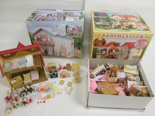 K3■シルバニアファミリー等セット あかりの灯る大きなお家 他
