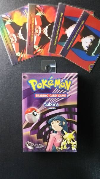 Sabrina Theme Deck ポケカ　ナツメ　デッキ　未開封　英語 ポケモンカード 海外版 ナツメデッキ未開封 ＋アニメカード(ポケモン