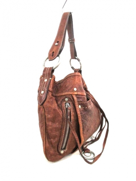ルール ショルダーバッグ ブラウン レザー RUEHL No.925