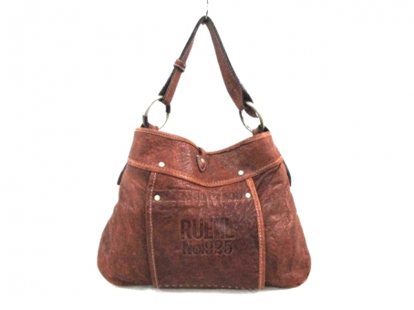 ルール ショルダーバッグ ブラウン レザー RUEHL No.925