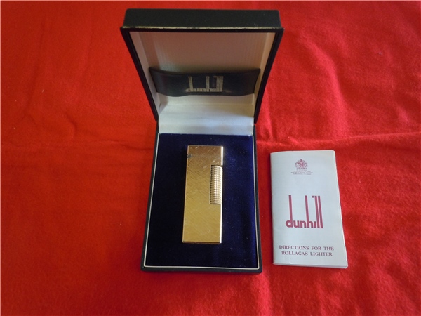 ◆ダンヒル dunhill ガスライター ゴールド 箱付◆