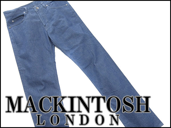 マッキントッシュ アイスブルーデニムパンツ(L位)青★P14308