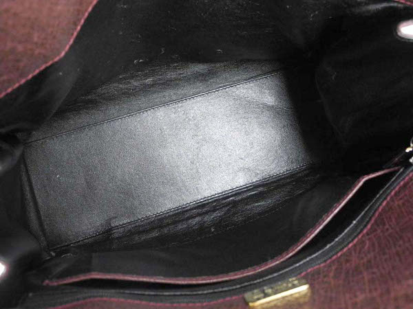 1円 美品 オーストリッチ エレガンス 2WAY ハンドバッグ AQ342