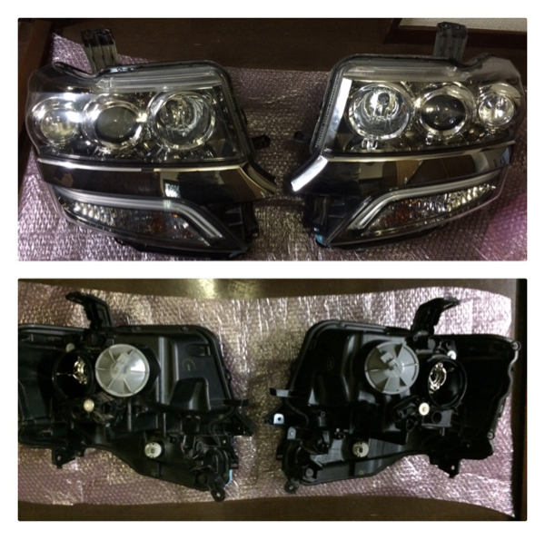 N-BOX カスタム HID ヘッドライト 左右セット 中古 美品 パーツ