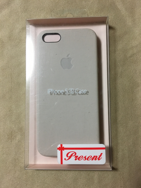 新品 Apple純正 iPhoneSE iPhone5sレザーケース 【ベージュ】 Apple