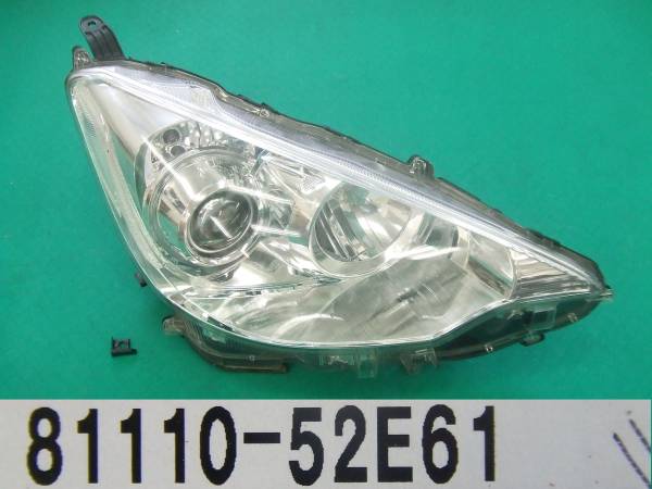 ⑤アクア NHP10 右ヘッドライト ジャンク品 KOITO 52-244