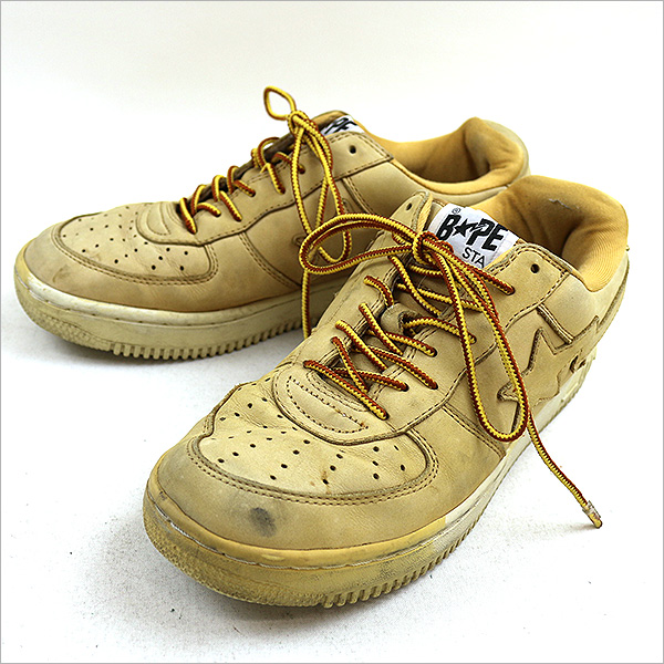 ア ベイシング エイプ ローカットスニーカー ベージュ 27.5cm