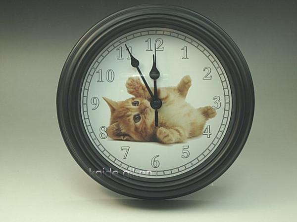 レア【猫ちゃん大好き　壁掛時計】子猫