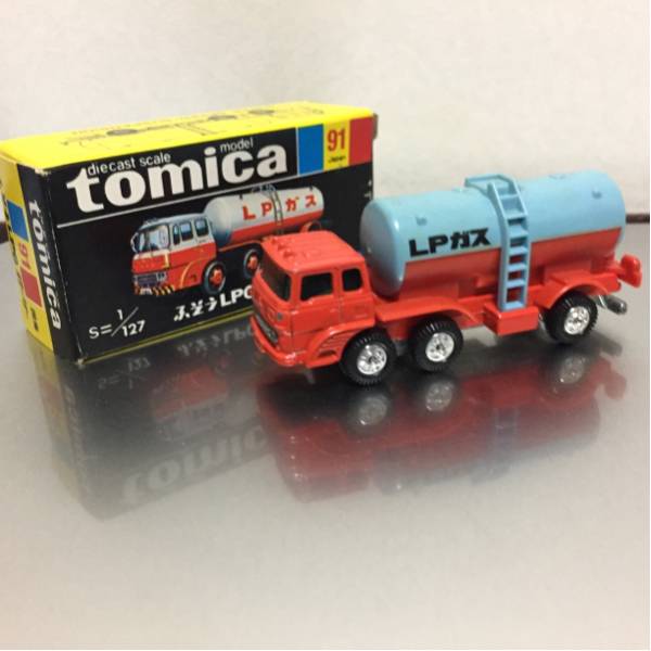 トミカ ふそう LPG ローリー黒箱 日本製 91 TOMICA91FUSOLPGLORRY