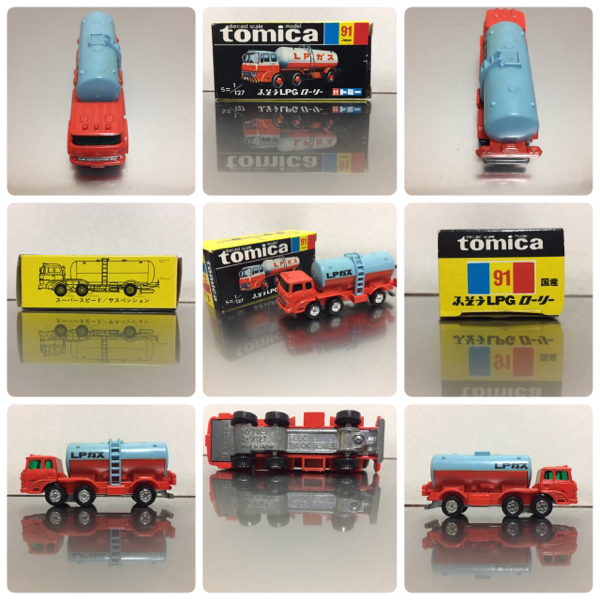 トミカ ふそう LPG ローリー黒箱 日本製 91 TOMICA91FUSOLPGLORRY