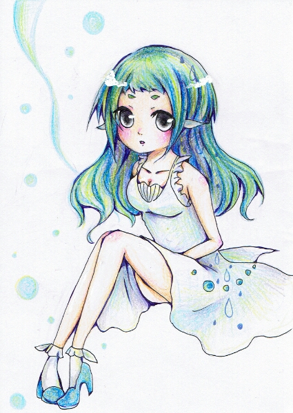 手書きイラスト オリジナル 女の子 色鉛筆 アジ擬人化 手描きイラスト 売買されたオークション情報 Yahooの商品情報をアーカイブ公開 オークファン Aucfan Com