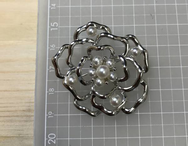 MIKIMOTO ミキモト フラワーモチーフ パールブローチ ブランド