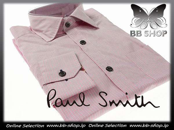 ◆4607◆ポールスミスPaul Smith 長袖ストライプドレスシャツS