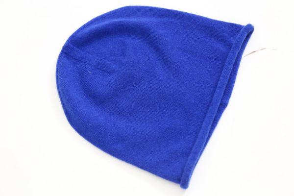15AW ジルサンダー カシミヤ100 ニットキャップ ブルー D10