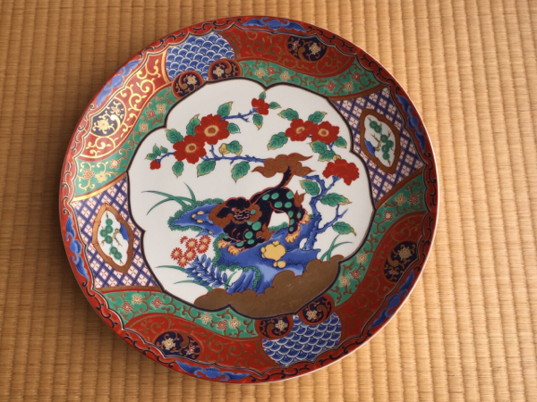 赤絵 有田焼 - 呉須赤絵唐獅子文大皿（明時代） 天平堂（TENPYODO） 皿