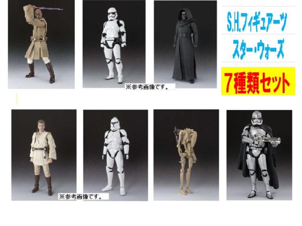 Ⓜ S.H.フィギュアーツ スター・ウォーズ 7種セット SF、ファンタジー
