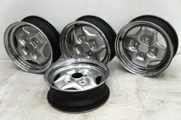 NISSAN 純正 アルミホイール B 1201 1S 4本 ホイールキャップ付