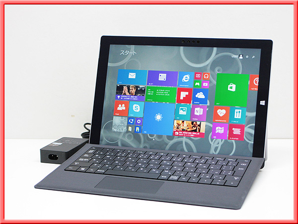 ■美品！TypeCover付/12W/Win8.1/i5/8G/SSD256G♪Surface Pro 3