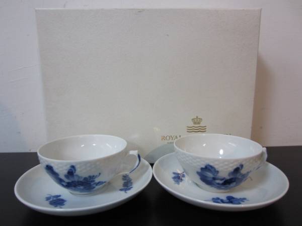 ロイヤルコペンハーゲン ブルーフラワー カップ ２客 未使用　