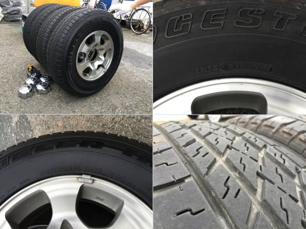 デリカ純正 225/80R15 ブリヂストンDUELER H/L 4本セット dueler a／t
