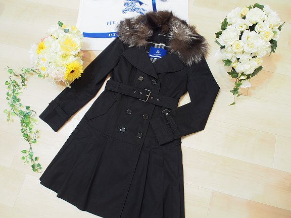 定価10万☆バーバリーブルーレーベル☆ライナー付トレンチコート