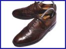 美品★リーガル★高級ライン♪本革ウイングチップ25.5暗茶◆i31