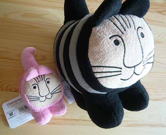 【展示会限定】ミッセぬいぐるみ(S)ピンク・黒 新品*リサラーソン展 限定 ミッセ misse 猫 ぬいぐるみ S ピンク