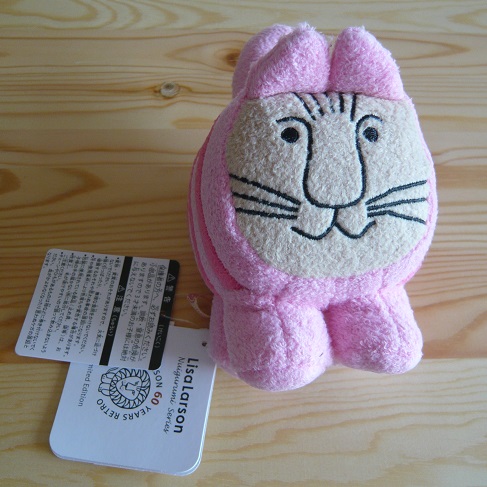 新品*リサラーソン展 限定 ミッセ misse 猫 ぬいぐるみ S ピンク
