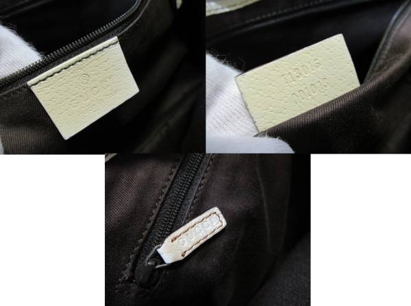 CJNC☆グッチ/GG 柄/ シマ/ワン ショルダー バッグ/ 皮革/ 美品