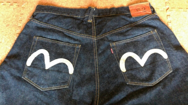 エヴィス No.2 2001 希少 ビッグサイズ 虎ミミ EVISU 濃紺 美品