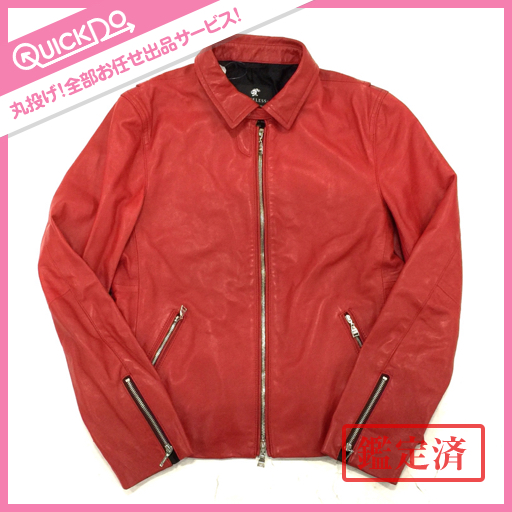ラブレス LOVELESS 羊革 レザージャケット メンズ M 赤系