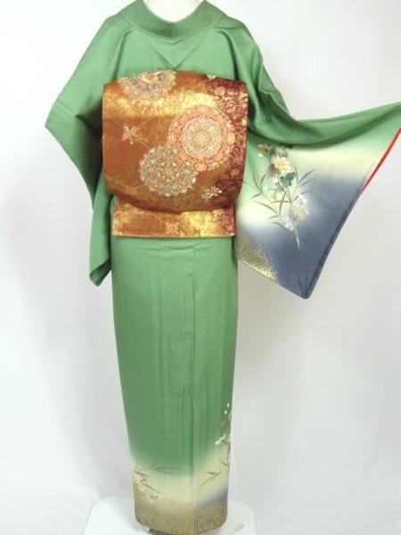 豆菊*和花の面影に遊ぶアゲハ蝶＊優雅な気品を奏でる*訪問着♪32