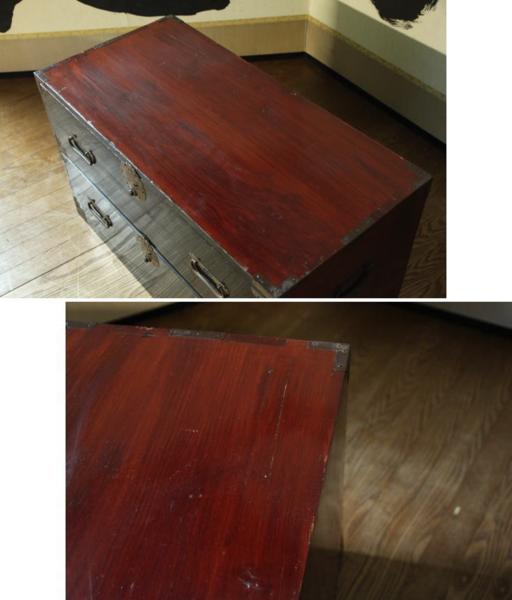 レトロ・アンティーク！丸金具！庄内箪笥 引出二杯・中桐