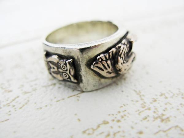 アノーカ ANOKHA イーグル フクロウ リング シルバー #15号 指輪